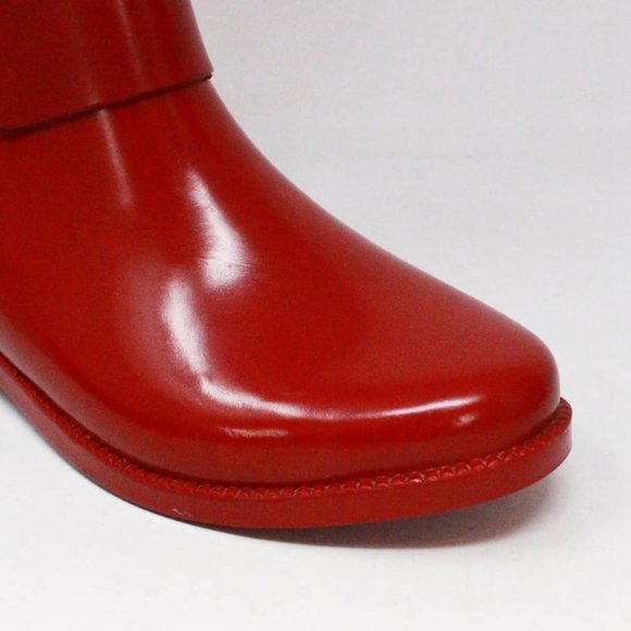 *ON SALE* MICHAEL KORS #38314 Red Tall Rainboots (US 8 EU 38) - Picture 4 of 8